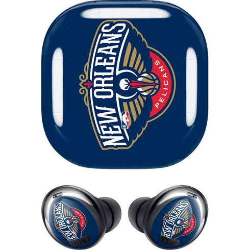 NBA New Orleans Pelicans Large Logo Galaxy Buds Pro Skin
