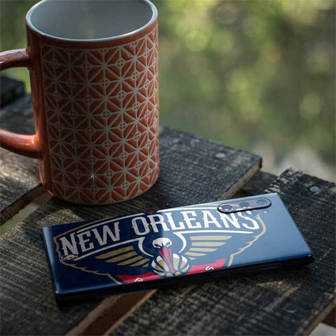 NBA New Orleans Pelicans Large Logo Galaxy Note 10 Plus Skin