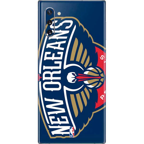 NBA New Orleans Pelicans Large Logo Galaxy Note 10 Skin