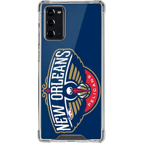 NBA New Orleans Pelicans Large Logo Galaxy Note20 5G Clear Case