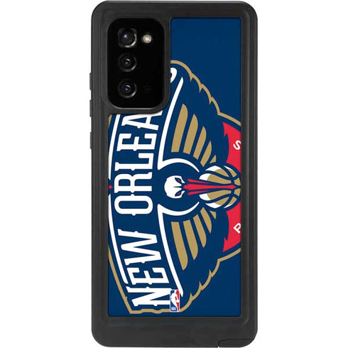 NBA New Orleans Pelicans Large Logo Galaxy Note20 5G Waterproof Case