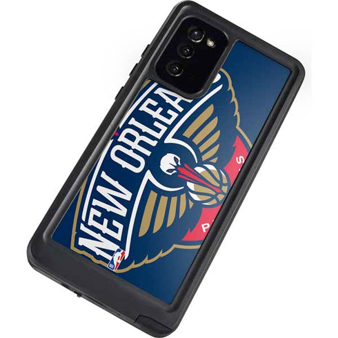 NBA New Orleans Pelicans Large Logo Galaxy Note20 5G Waterproof Case