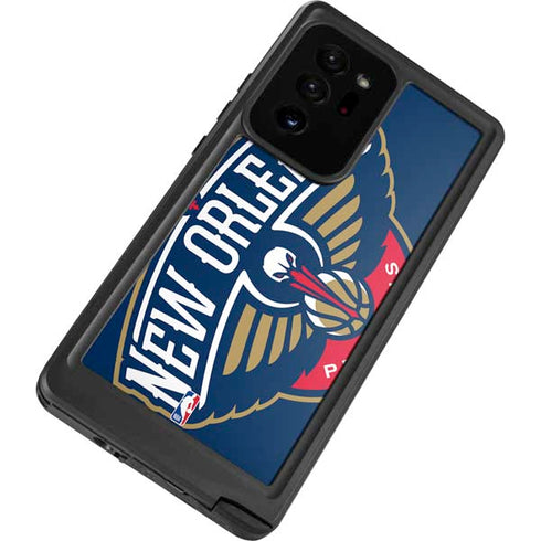 NBA New Orleans Pelicans Large Logo Galaxy Note20 Ultra 5G Waterproof Case