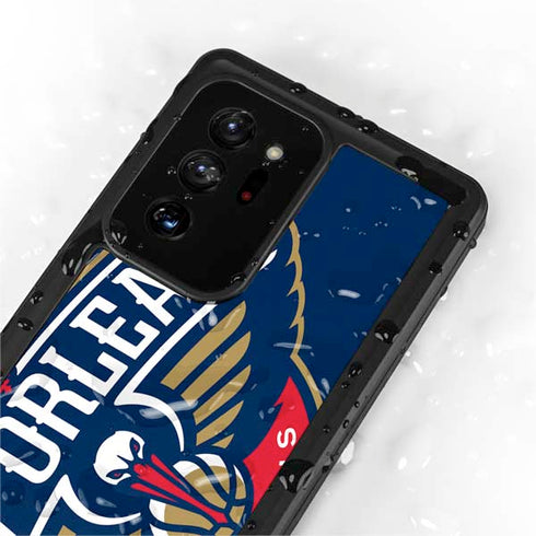 NBA New Orleans Pelicans Large Logo Galaxy Note20 Ultra 5G Waterproof Case