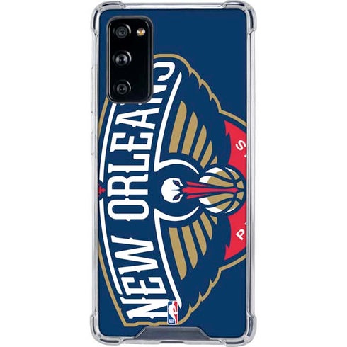 NBA New Orleans Pelicans Large Logo Galaxy S20 FE Clear Case