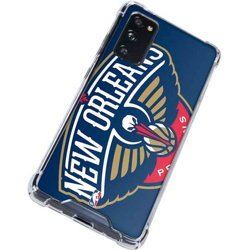 NBA New Orleans Pelicans Large Logo Galaxy S20 FE Clear Case