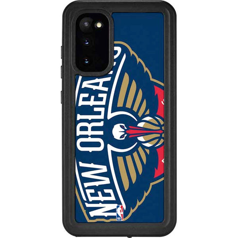NBA New Orleans Pelicans Large Logo Galaxy S20 Waterproof Case