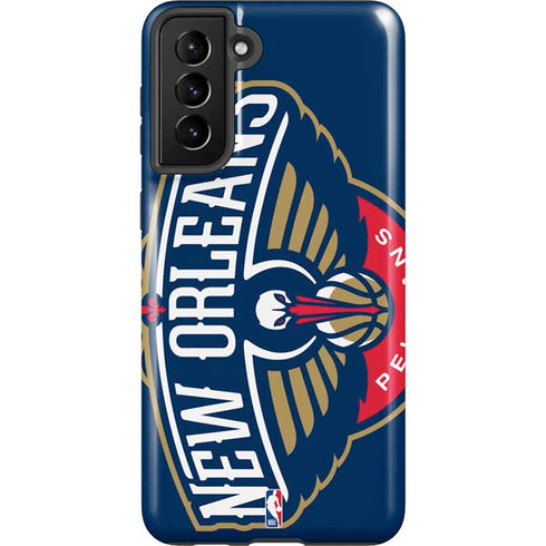 NBA New Orleans Pelicans Large Logo Galaxy S21 Plus 5G Pro Case