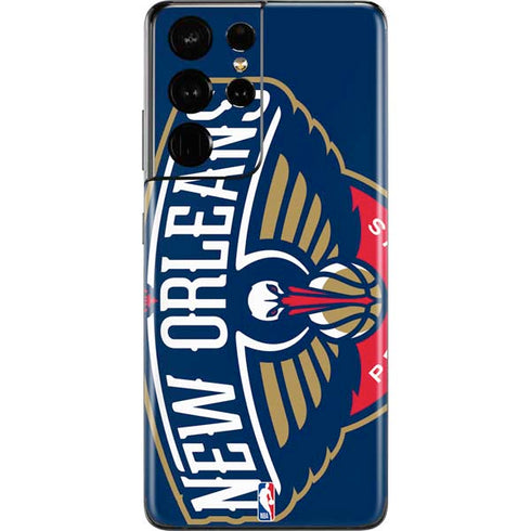 NBA New Orleans Pelicans Large Logo Galaxy S21 Ultra 5G Skin