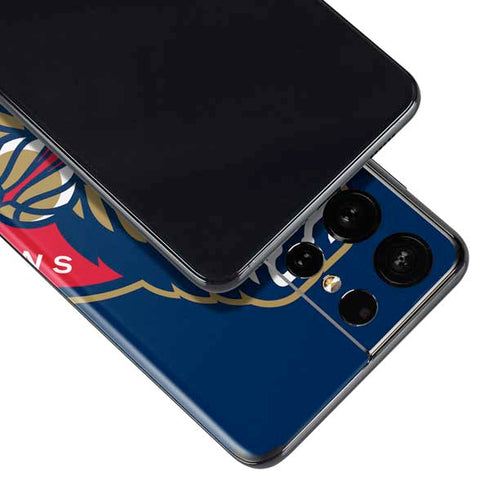 NBA New Orleans Pelicans Large Logo Galaxy S21 Ultra 5G Skin