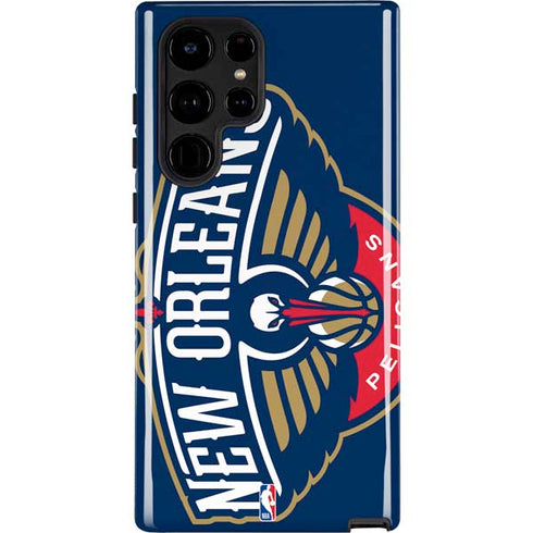 NBA New Orleans Pelicans Large Logo Galaxy S22 Ultra Pro Case