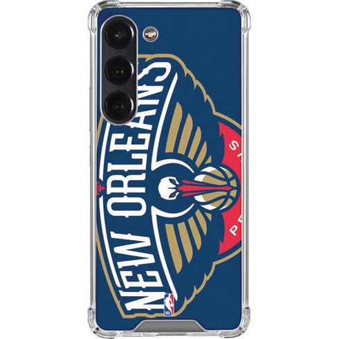 NBA New Orleans Pelicans Large Logo Galaxy S23 Clear Case
