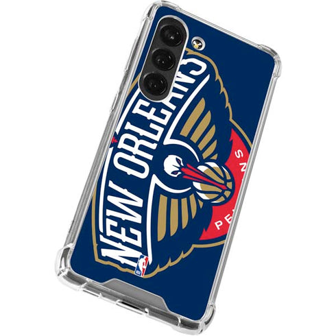 NBA New Orleans Pelicans Large Logo Galaxy S23 Clear Case
