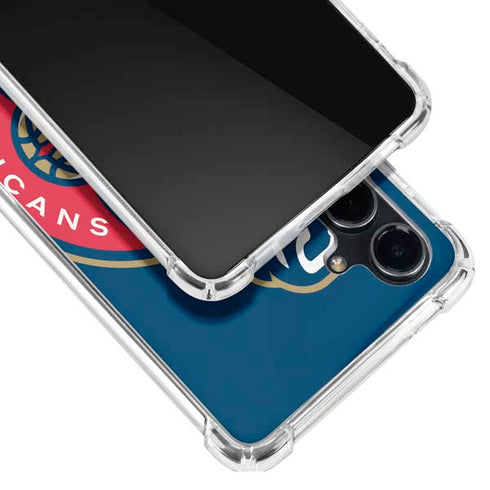 NBA New Orleans Pelicans Large Logo Galaxy S23 FE Clear Case