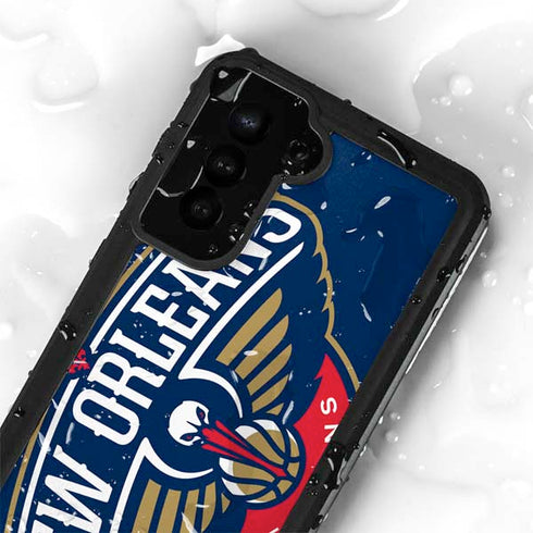 NBA New Orleans Pelicans Large Logo Galaxy S23 Waterproof Case