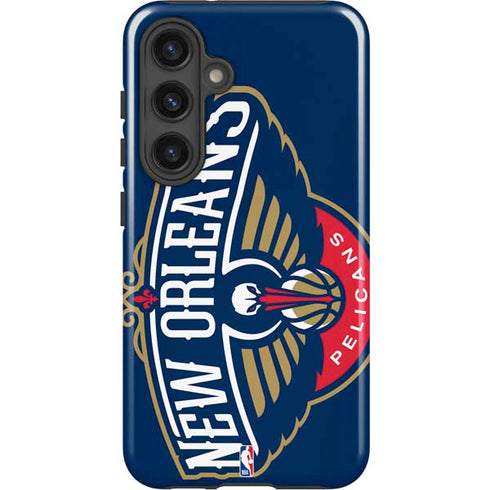 NBA New Orleans Pelicans Large Logo Galaxy S24 Impact Case