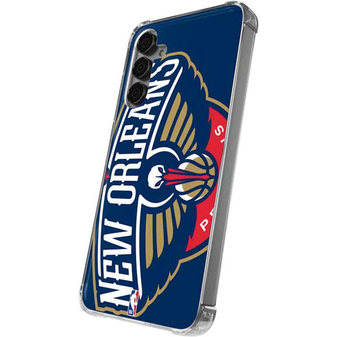 NBA New Orleans Pelicans Large Logo Galaxy S24 Plus Clear Case