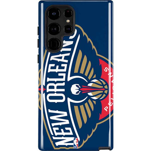 NBA New Orleans Pelicans Large Logo Galaxy S24 Ultra Impact Case