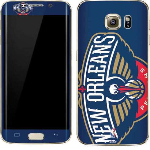 NBA New Orleans Pelicans Large Logo Galaxy S7 Edge Skin