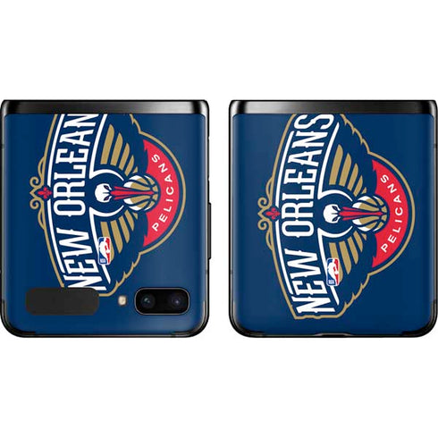 NBA New Orleans Pelicans Large Logo Galaxy Z Flip Skin