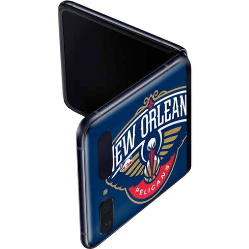 NBA New Orleans Pelicans Large Logo Galaxy Z Flip Skin