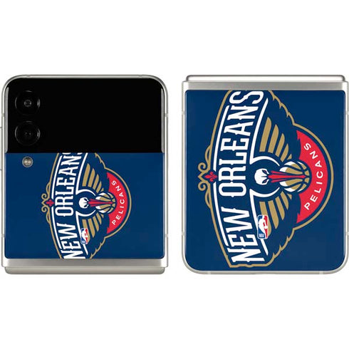 NBA New Orleans Pelicans Large Logo Galaxy Z Flip3 5G Skin