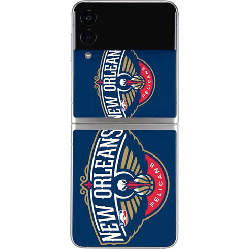 NBA New Orleans Pelicans Large Logo Galaxy Z Flip3 5G Skin
