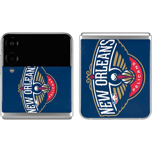 NBA New Orleans Pelicans Large Logo Galaxy Z Flip4 5G Skin