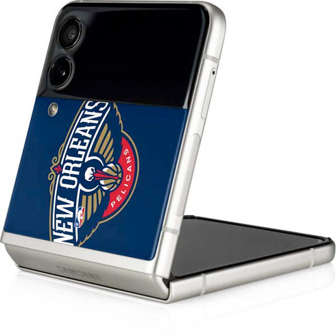 NBA New Orleans Pelicans Large Logo Galaxy Z Flip4 5G Skin