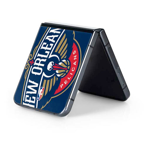 NBA New Orleans Pelicans Large Logo Galaxy Z Flip5 5G Skin