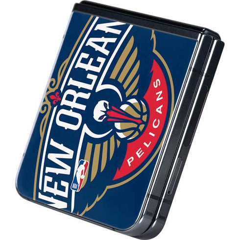 NBA New Orleans Pelicans Large Logo Galaxy Z Flip5 5G Skin