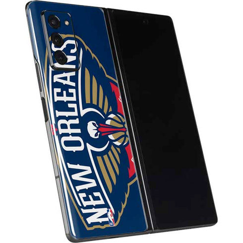 NBA New Orleans Pelicans Large Logo Galaxy Z Fold2 5G Skin