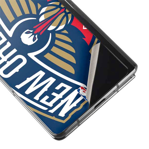 NBA New Orleans Pelicans Large Logo Galaxy Z Fold2 5G Skin