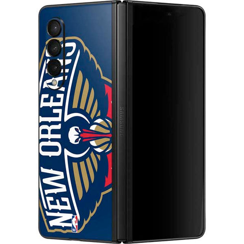 NBA New Orleans Pelicans Large Logo Galaxy Z Fold3 5G Skin