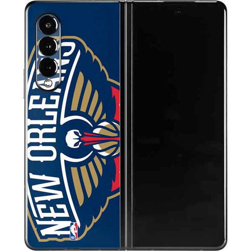 NBA New Orleans Pelicans Large Logo Galaxy Z Fold3 5G Skin