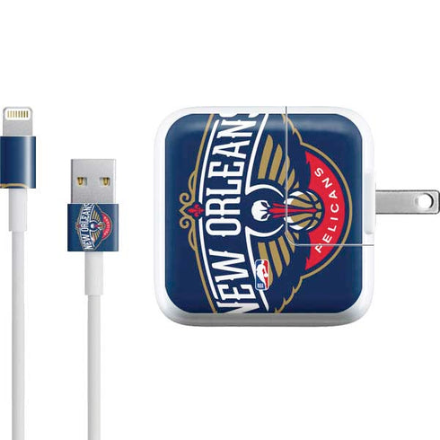 NBA New Orleans Pelicans Large Logo iPad Charger (10W USB) Skin