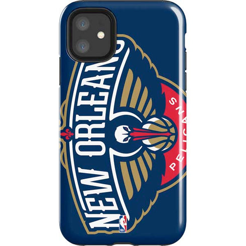 NBA New Orleans Pelicans Large Logo iPhone 11 Impact Case