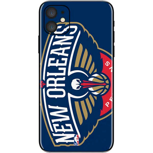 NBA New Orleans Pelicans Large Logo iPhone 11 Skin