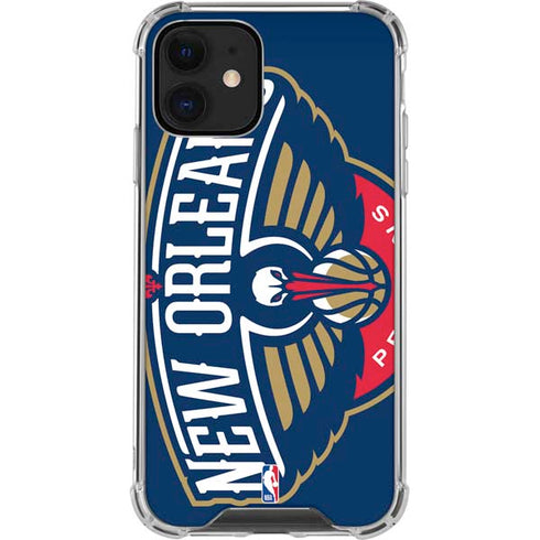 NBA New Orleans Pelicans Large Logo iPhone 12 Mini Clear Case