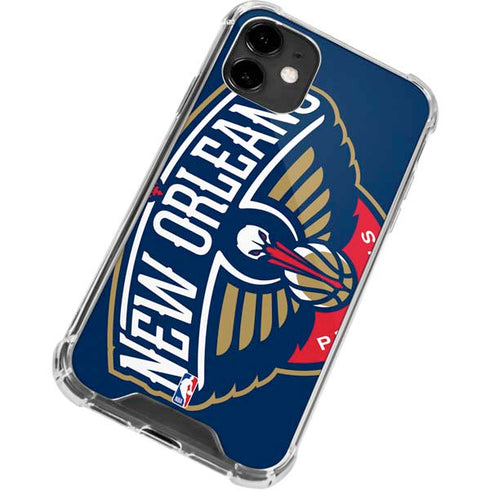 NBA New Orleans Pelicans Large Logo iPhone 12 Mini Clear Case