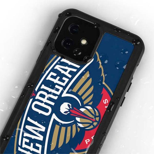 NBA New Orleans Pelicans Large Logo iPhone 12 Mini Waterproof Case
