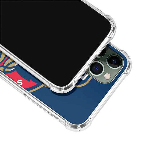 NBA New Orleans Pelicans Large Logo iPhone 12 Pro Clear Case