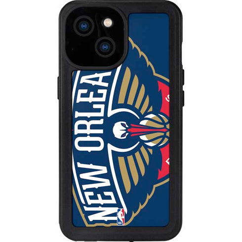 NBA New Orleans Pelicans Large Logo iPhone 13 Mini Waterproof Case