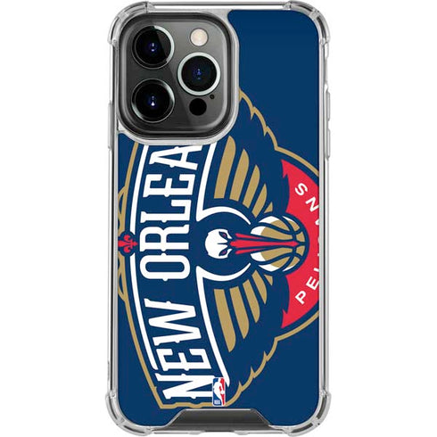 NBA New Orleans Pelicans Large Logo iPhone 13 Pro Clear Case