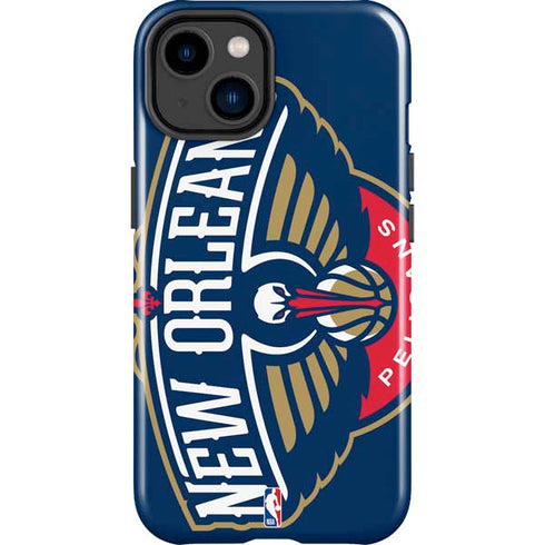 NBA New Orleans Pelicans Large Logo iPhone 15 Plus Impact Case