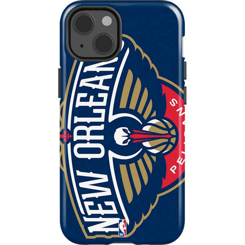NBA New Orleans Pelicans Large Logo iPhone 15 Impact Case
