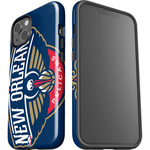 NBA New Orleans Pelicans Large Logo iPhone 15 Impact Case