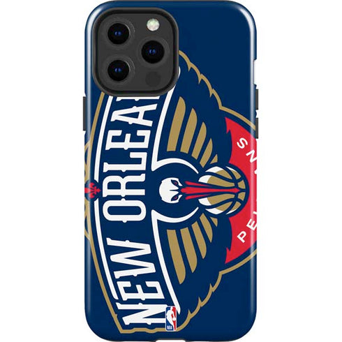 NBA New Orleans Pelicans Large Logo iPhone 15 Pro Max Impact Case