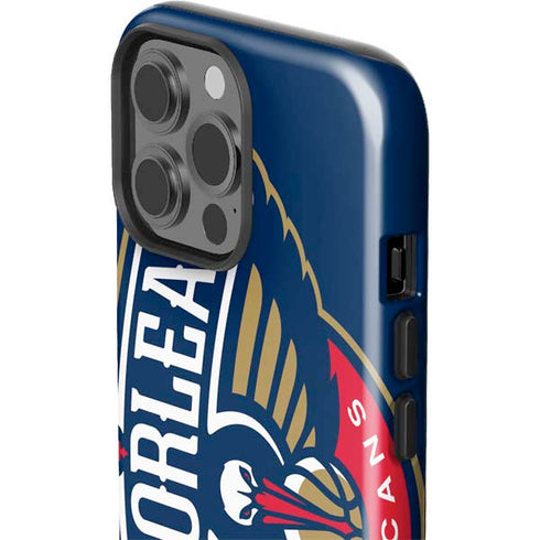 NBA New Orleans Pelicans Large Logo iPhone 15 Pro Max Impact Case