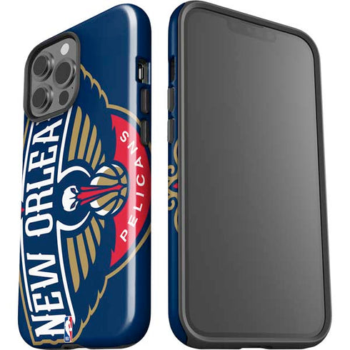NBA New Orleans Pelicans Large Logo iPhone 15 Pro Max Impact Case